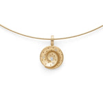 750/- Anhänger matt., Brillanten 0,015ct W-SI