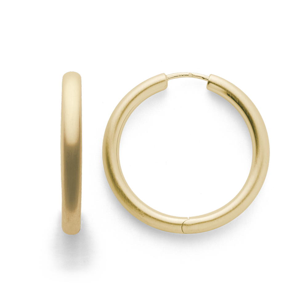 925/- hinge earrings, gold-plated