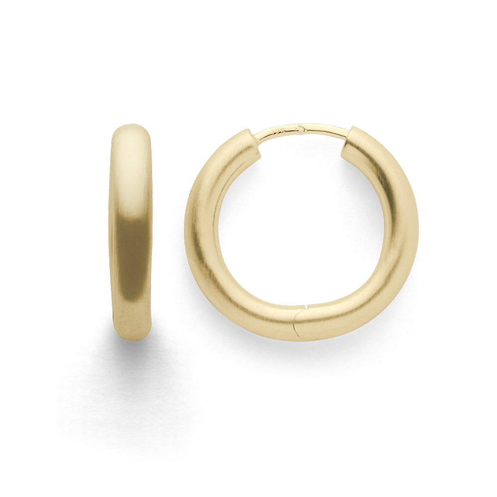 925/- hinge earrings, gold-plated