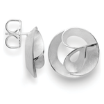 925/- earrings, brushed/glossy