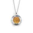 925/- pendant, partially fg., mat