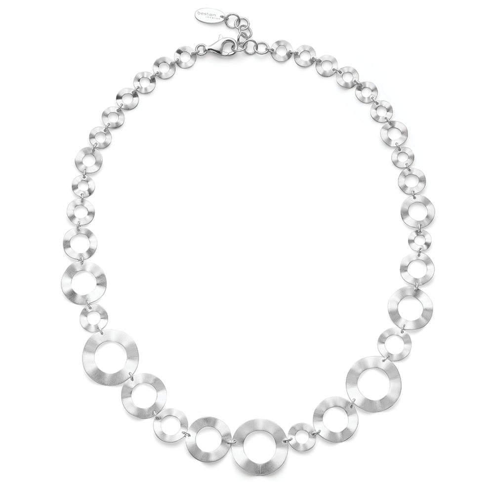 925/- Kette, mattiert, 46+4cm - Nicht rhodiniert