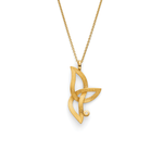925/- pendant, gold-plated, matt, dia. 0,02ct W-SI