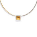 925/- pendant, partially fg., brushed