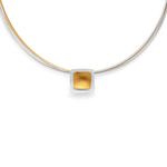 925/- pendant, partially fg., brushed