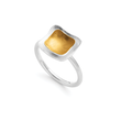 925/- Ring, teilfg., gebürstet