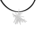 925/- pendant, matt