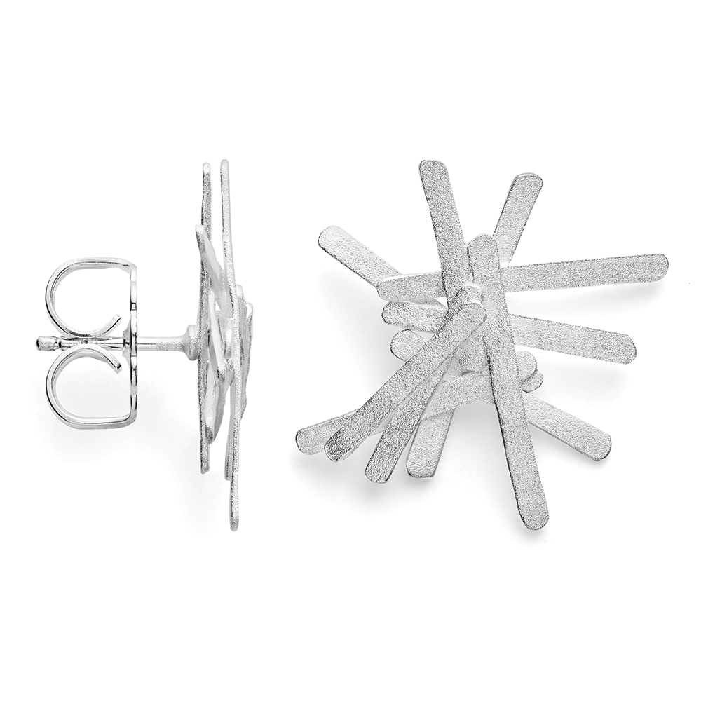 925/- earrings, matt