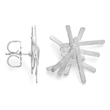 925/- earrings, matt