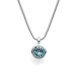 925/- Anhänger, mattiert/poliert, Blautopas 4,03ct