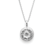 925/- Anhänger, Spezialstruktur, Ø 0,02ct W-SI