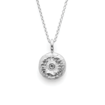 925/- Anhänger, Spezialstruktur, Ø 0,02ct W-SI