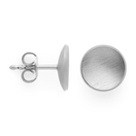 925/- Ohrringe, matt/glänzend, 10mm