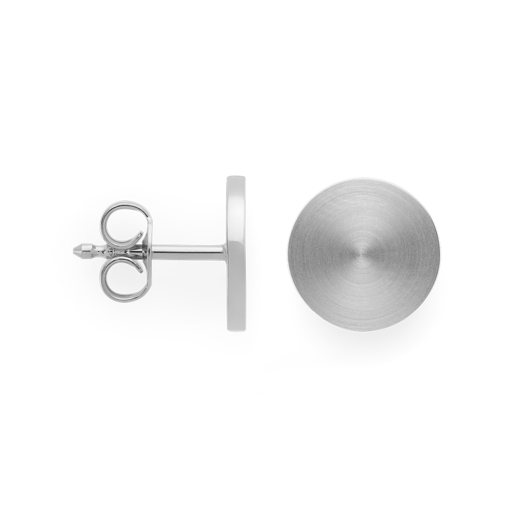 925/- Ohrhänger, matt/glänzend, 8mm - Nicht rhodiniert