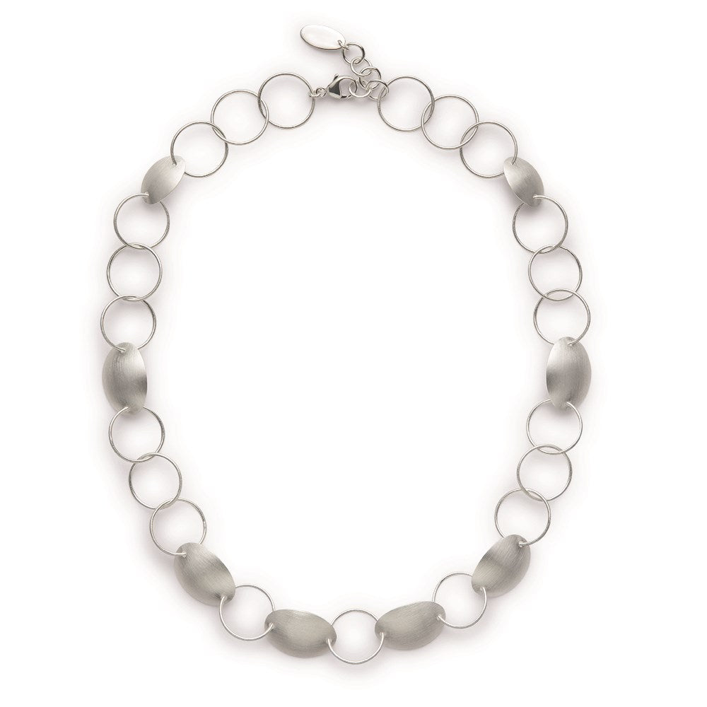 925/- Collier, mattiert, 47 + 3 cm - Nicht rhodiniert