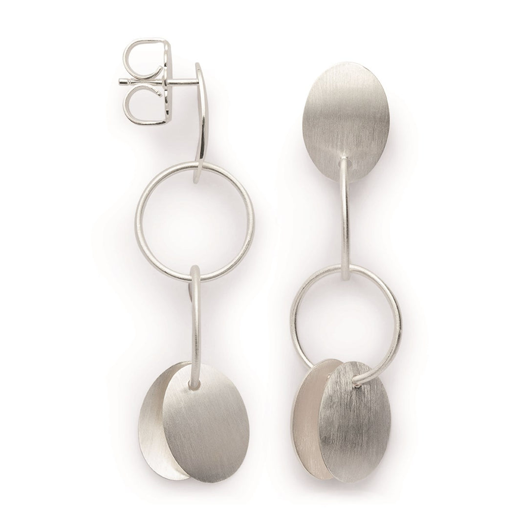 925/- ear studs, matt