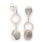 925/- ear studs, matt