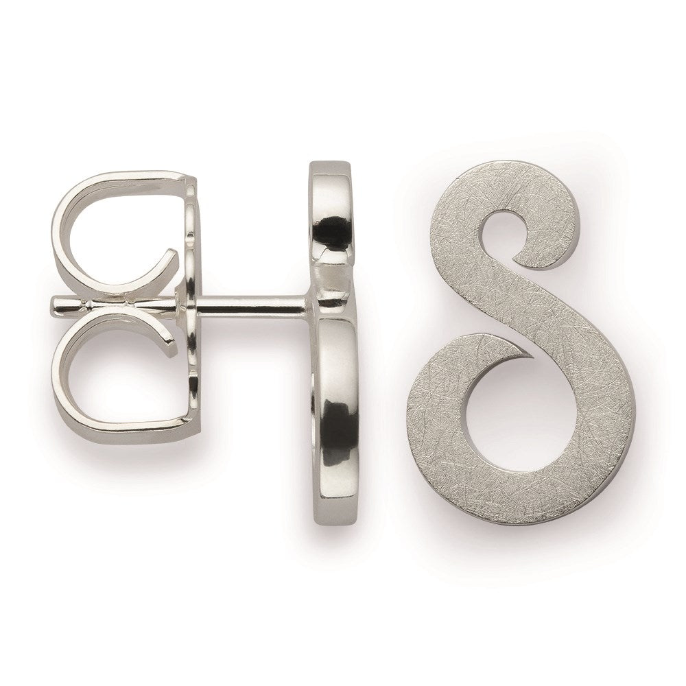 925/- ear studs, matt