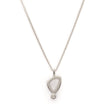 925/- pendant, polished, dia. 0,02ct W-SI