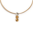 925/- pendant, partly gold-plated, matt