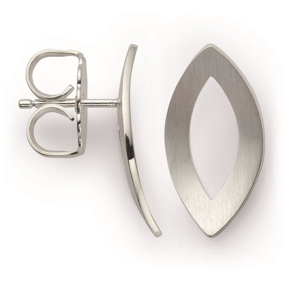 925/- ear studs, matt