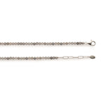 chain labradorit, 925/- lobster lock, 42+3cm,3mm