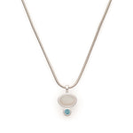 925/- ring, gold-pl.,moonstone 1,9ct, topaz 1,16ct