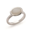 925/- ring, polished, moonstone white 2,11ct
