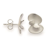 925/- ear studs, matt/polished