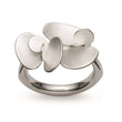 925/- ring, matt/polished