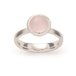 925/-Ring, poliert, Rosenquarz 1,58ct