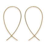 925/- earrings, gold-plated, polished