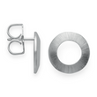 925/- ear studs, rhodium-plated, satin matt