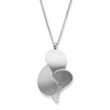 925/- pendant, rh-plated, satin matt/scratch matt