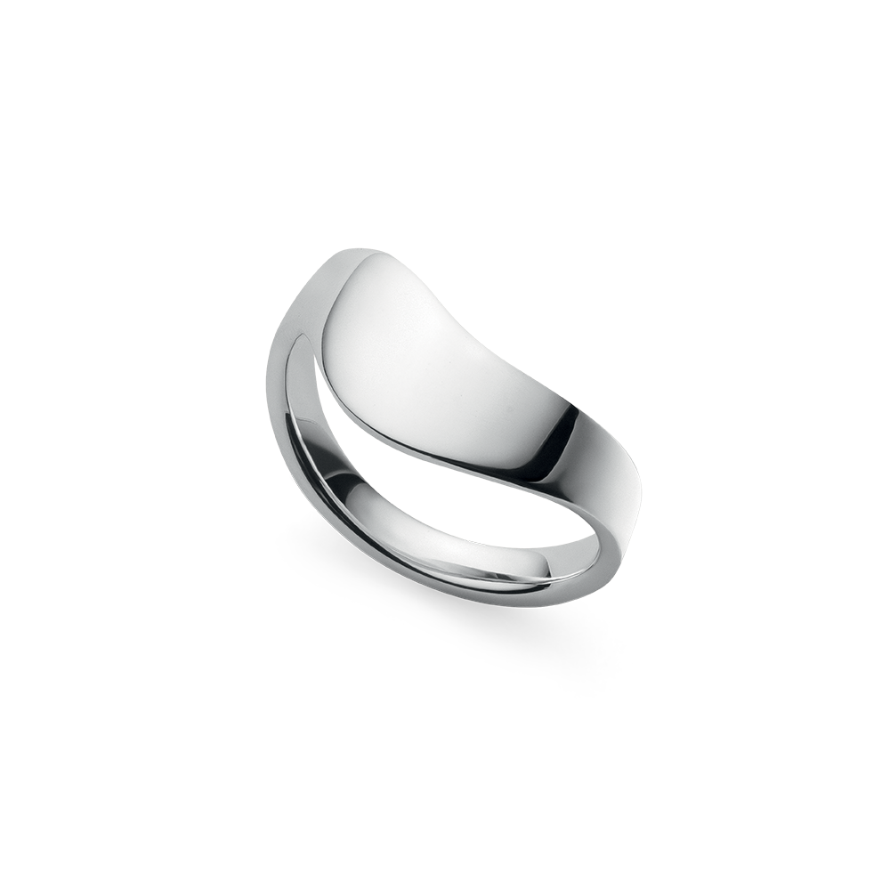 925/- Ring, poliert - 60 / Rhodiniert