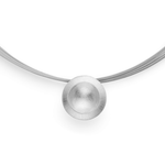925/- Anhänger, rhodiniert, mattiert/kratzmatt