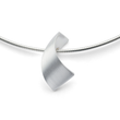 925/- pendant, rhodium-plated, satin matt/polished