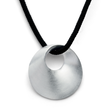 925/- pendant, rhodium-plated, satin matt
