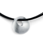 925/- Anhänger, rhodiniert, mattiert