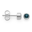 925ear studs,rh-plated,matt,topaz londonblue0,26ct