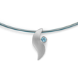 925/pendant,rh-plated,satin matt,blue topaz 0,14ct