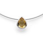 925/- Anhänger,rhodi.,pol.,Champagnerquarz 5,58ct