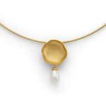 925/pendant,gold-plated,matt,cultured pearl 3,37ct