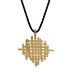 925/- pendant, gold-plated, satin matt