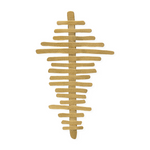 925/- pendant/brooch, gold-plated, satin matt