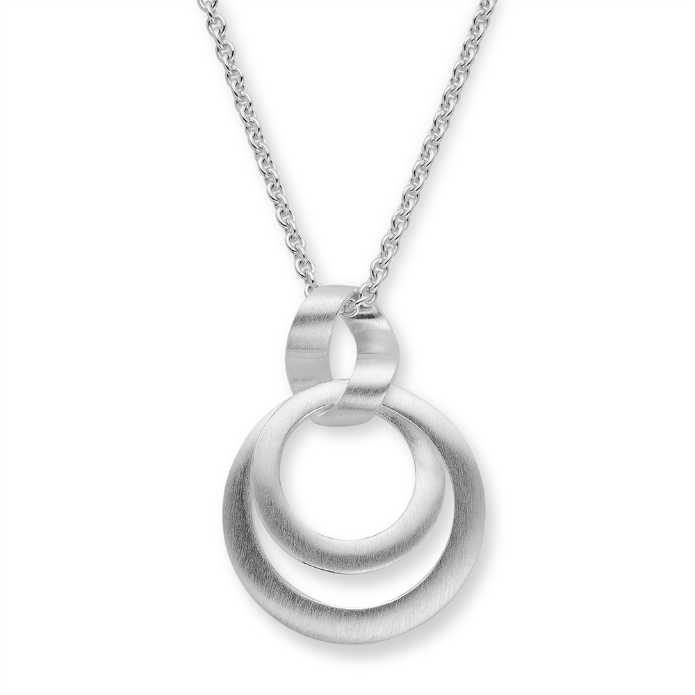 925/- Anhänger, rhodiniert, mattiert - Rhodiniert