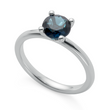 925/- Ring, Topas London Blue 1,50ct, poliert