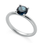 925/- Ring, Topas London Blue 1,50ct, poliert