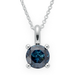 925/- Vedhæng blå topas 1,55ct. Poleret