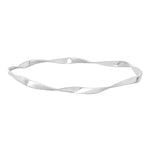 Silver rhod. Bangle 65mm